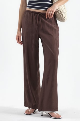 Women's Wide-Leg Woven Trousers