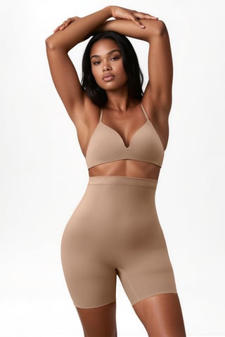 Premium Seamless High Waist Mid-Thigh Shorts Shapewear