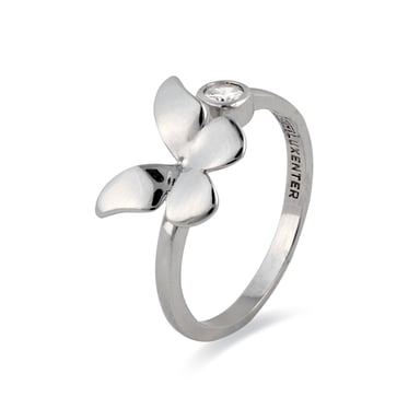 Luxenter 925 Sterling Silver and Rhodium Plated Zirconia Ring - Azayn