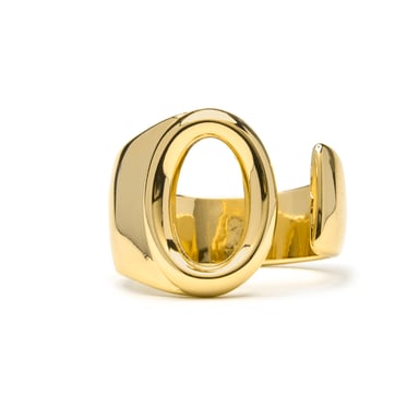 Luxenter 18k yellow gold finish ring - Alphabet