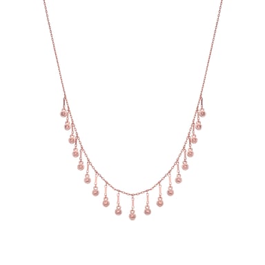 Luxenter 18k rose gold-plated brilliant zirconia necklace - Yaferth