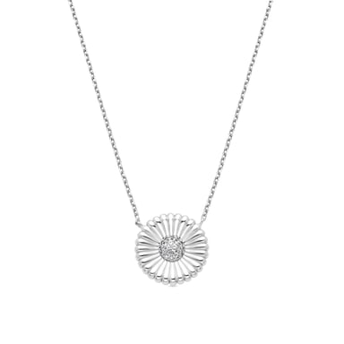 Luxenter 925 Sterling Silver and Brilliant Zirconia Necklace with rhodium finish - Olie