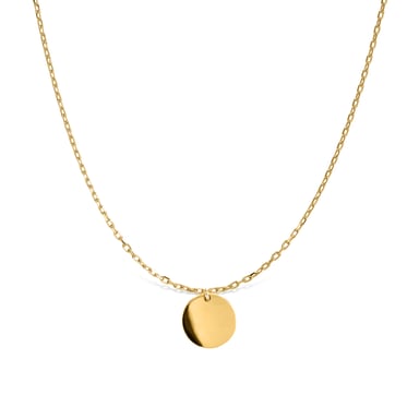 Luxenter Sterling Silver 925 necklace finished in 18K yellow gold - Mi Sol