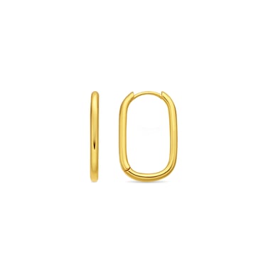 Luxenter 18k yellow gold finish earrings - Huitza