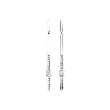 Luxenter 925 Sterling Silver and Brilliant Zirconia Earrings with Rhodium Finish - Yacko