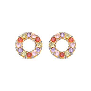 Luxenter Multicoloured Zirconia Earrings with 18k yellow gold finish - Kahaylo