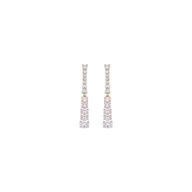 Luxenter 18k yellow gold finish earrings with brilliant-cut cubic zirconia - Raium