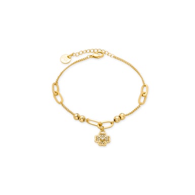 Luxenter bracelet made of shiny zirconia finished in 18K yellow gold - Wilya