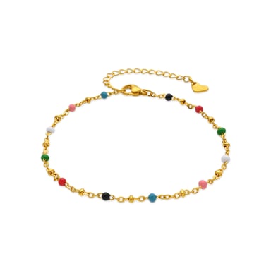 Luxenter Bracelet in Metal Alloy and Multicolor Lacquered finished in 18k yellow gold - Basor