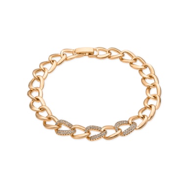 Luxenter 18k yellow gold finish bracelet with brilliant-cut zirconia - Uryo