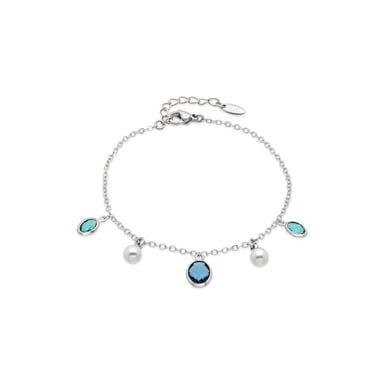 Luxenter Bracelet in Metal Alloy and White Pearl Rhodium Finish - Sewi