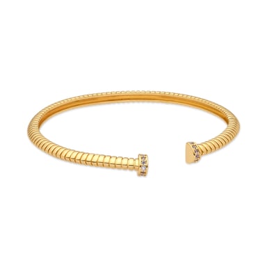 Luxenter Brilliant Zirconia Bracelet with 18k yellow gold finish - Aih