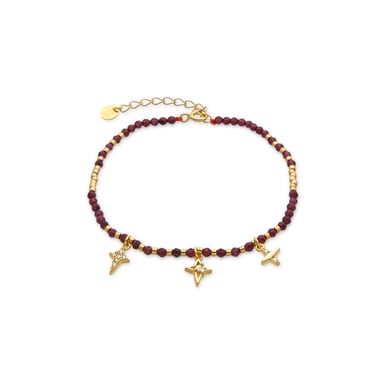 Luxenter 925 Sterling Silver and Brilliant Zirconia bracelet with 18k gold finish - Paila