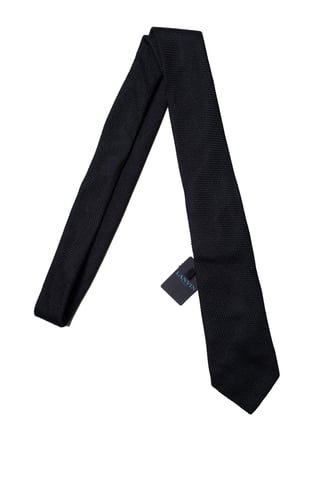 Lanvin, black structured tie