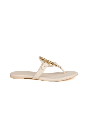 Tory Burch Sandalen Nieuw Crème / Goud