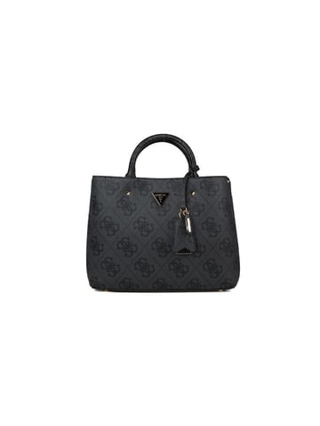 Guess Satchel Bag Coal Logo