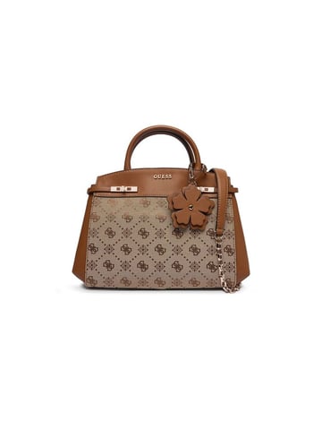 Guess Satchel Bag Latte Logo