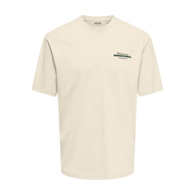 Only & Sons Onskiki life rlx ss tee ecru