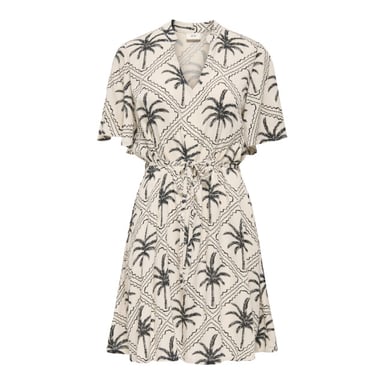 Jacqueline de Yong Jdygaby life ss belt dress wvn zand dessin