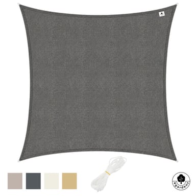 4gardenz Schaduwdoek waterdoorlatend vierkant 2,5x2,5 mtr -