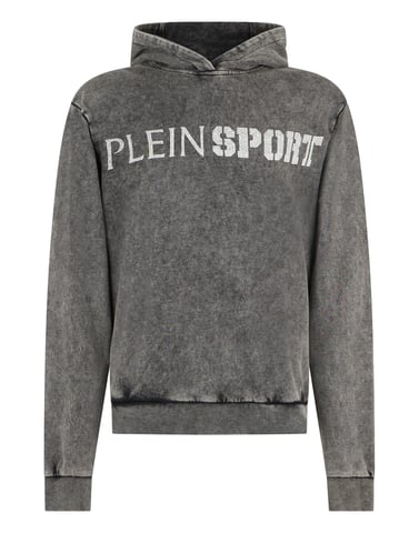 Tvättad hoodie sprack och skrapade