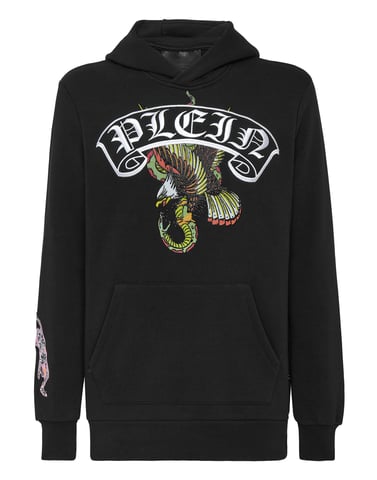 Hooded Sweatshirt Gothic Plein