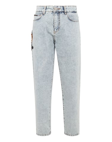 Jeans Mom Fit Paisley