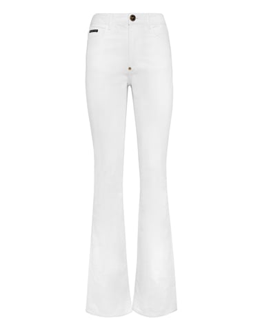 Jeans Flare Fit Skull