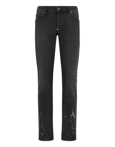 Super Straight Cut Jeans Paint