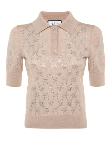 Pullover Polo-Neck Monogram