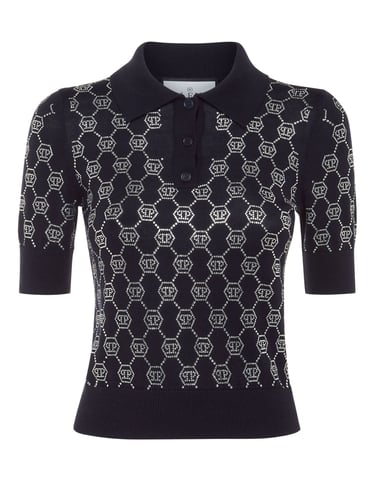 Pullover Polo-Neck Monogram
