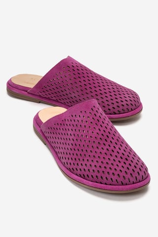 Melara Leather Slip On Mule