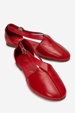 Fable Leather Side Cut Ballet Flat