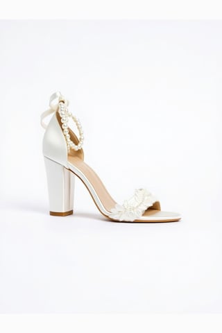 Elysia Pearl & Lace Wedding Heel