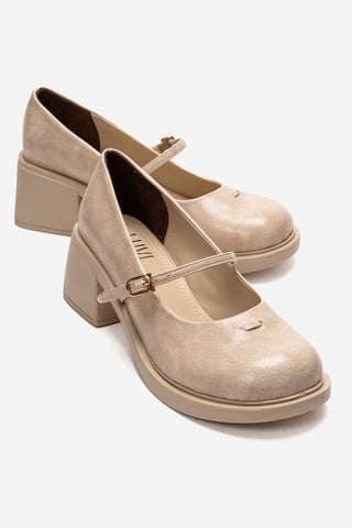 Luanda Block Heel Mary Jane Shoes