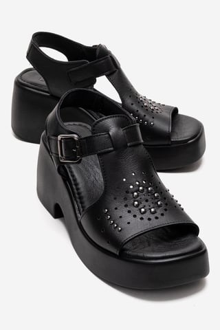 Romina Läder Platå Sandal