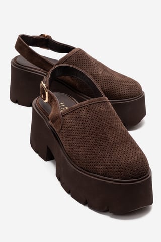 Caldris Leather Platform Sandal