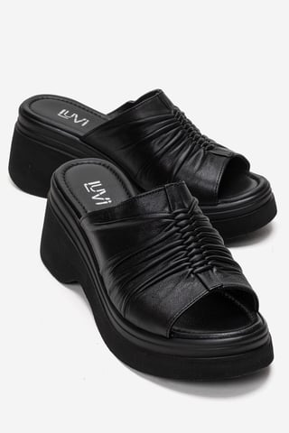 Nellie Leather Platform Sandal
