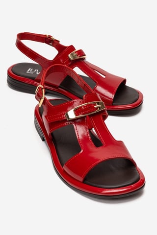 Auren Leather Buckle Sandal