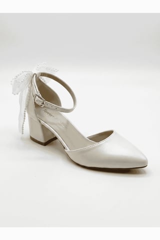 Rosavelle Pointed Toe Block Heel Bridal Sandal