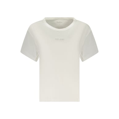 Pepe Jeans White Cotton Women T-Shirt