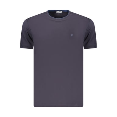 Coveri Moving Blue Cotton Men's T-Shirt