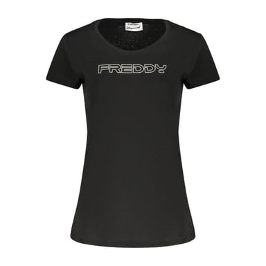 Freddy Black Cotton Womens T-Shirt