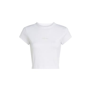 Calvin Klein Jeans White Cotton T-Shirt