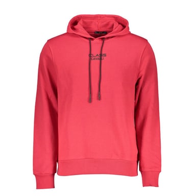 Cavalli Class Rosso Cotton Mens Sweatshirt