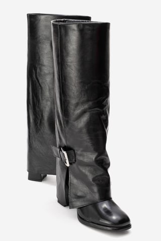 Lojo Leather Block Heel Boot (Women)