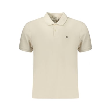 Calvin Klein Beige Cotton Mens Polo Shirt