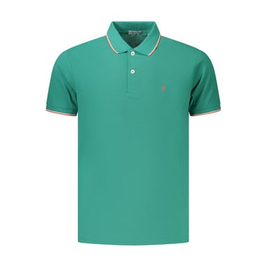 Coveri Moving Green Cotton Men's Polo Shirt