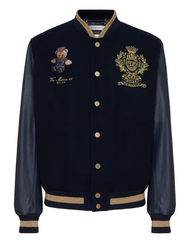 Leather Bomber Teddy