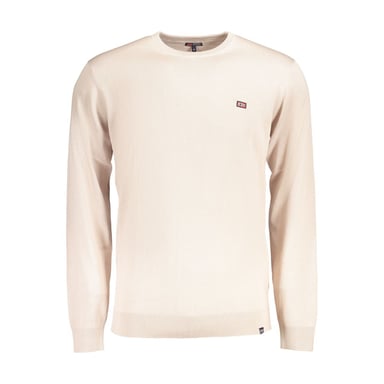 Norge 1963 Beige Bomulls Tröja för Män